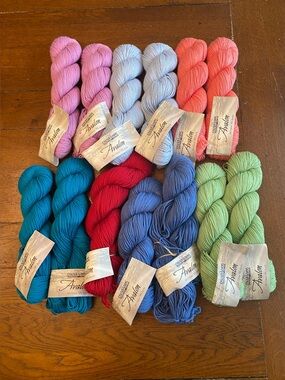 Cascade Yarns Avalon Cotton Blend Set of 13 Yarn Skeins Multicolor